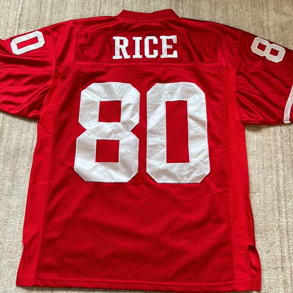 Mitchell & Ness 49ers Jerry Rice #80 NFL Football Jersey Men's Size 48/L